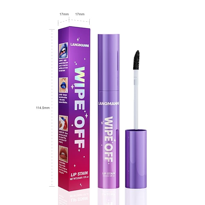 Jolilab Lip Stain Masque,Wipe Off Lip Tint,Waterproof,Transfer proof,Highly Pigmented,Ultra Long Lasting Lip Stain Peel off Makeup With Matte finish for All-day Wear.(#06 MUTED BRICK)
