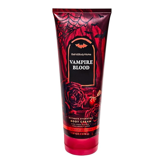 Bath & Body Works Vampire Blood Ultimate Hydration Body Cream Gift Set For Women, 8 Fl Oz (8 Fl Oz Pack of 1, Vampire Blood)