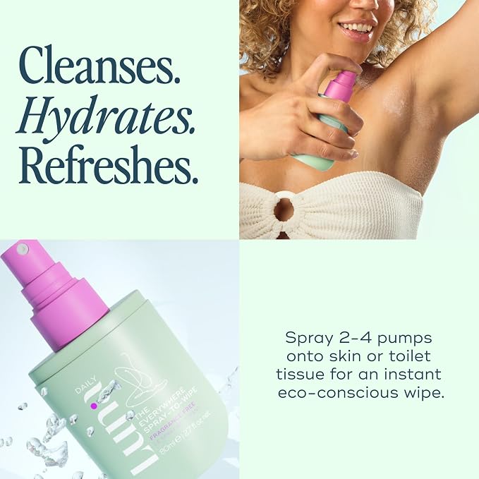 Luna Daily The Fragrance Free Everywhere Spray-To-Wipe | 80ml