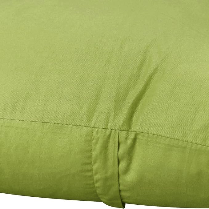 Thmyo 4-Pack 100% Cotton Comfortable Solid Decorative Throw Pillow Case, Square Cushion Cover Pillowcase Sublimation Blank Pillow Covers DIY Throw Pillowcase for Couch(18x18 inch/ 45x45cm, Green 2)
