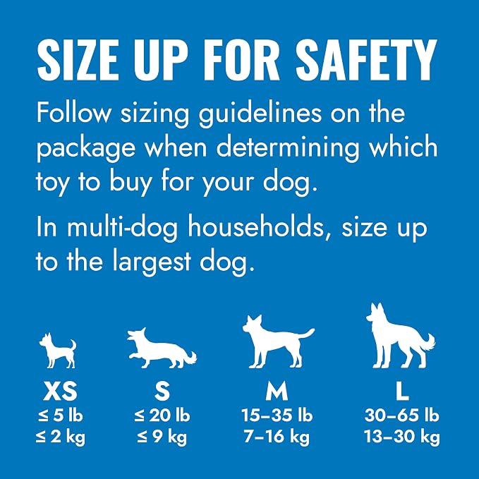 KONG Puppy - Natural Teething Rubber Chew Toy for Dogs - Stuffable Dog Toy for Extended Playtime - Chew & Fetch Toy for Puppies - for Medium Puppies - Blue (Pack of 4)
