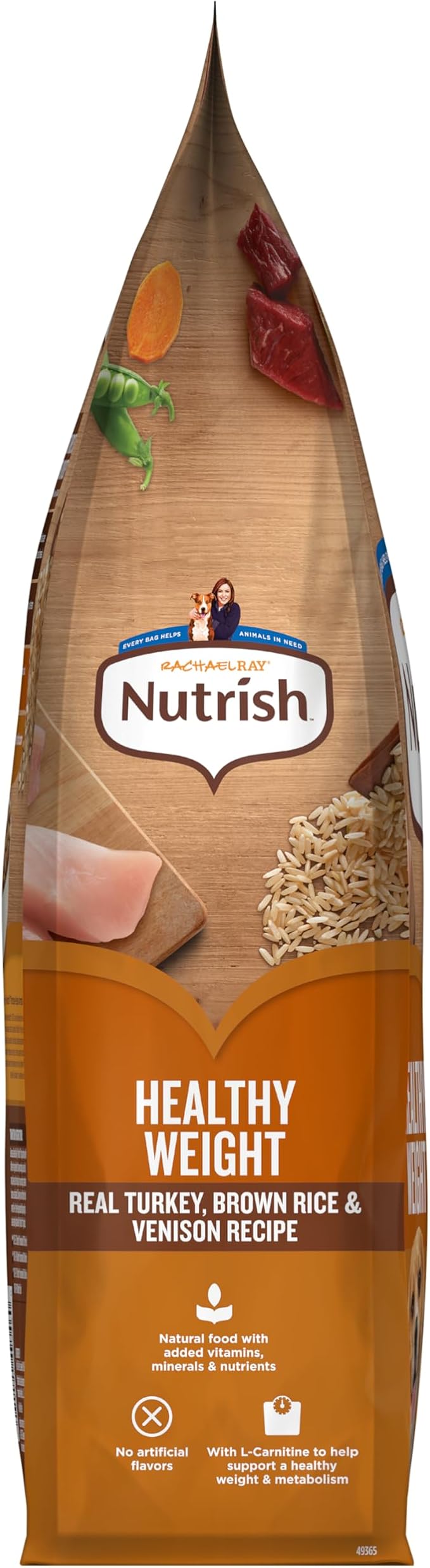 Nutrish Healthy Weight Dry Dog Food, 4.5 lb. Bag (Rachael Ray) | Turkey, Brown Rice & Venison Recipe, Made With L-Carnitine to Help Support a Healthy Metabolism, No Artificial Flavors