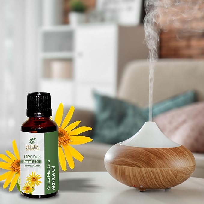 Arnica Essential Oil 118 ML (4 Fl. Oz) | 100% Pure Natural Undiluted Uncut Therapeutic Grade Arnica Montana Essential Oil