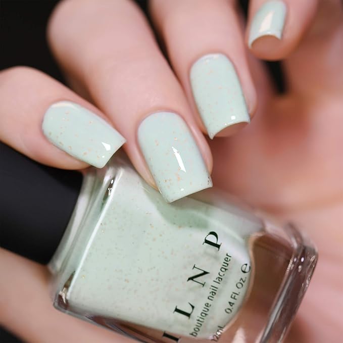 ILNP Tea Cup - Antique Pastel Mint Speckled Nail Polish