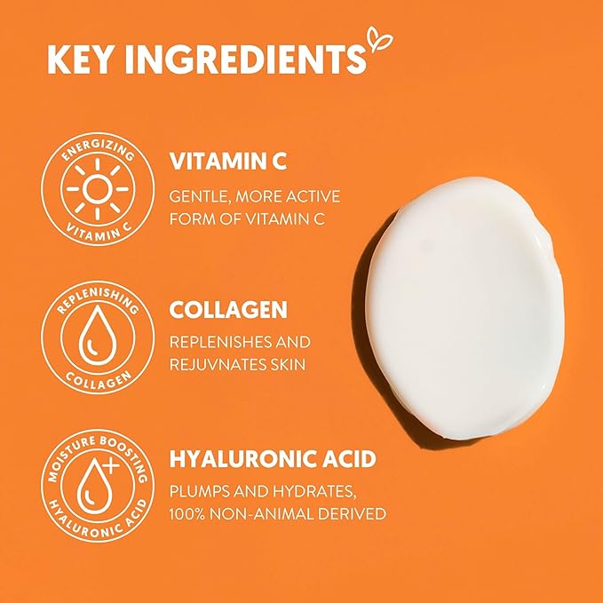 By Nature Face Night Cream - Vitamin C + Collagen PM Moisturizing Facial Lotion for Women (2 Oz)