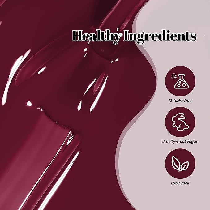YTD Likomey Rose Red Gel Nail Polish,15ml Salon Home DIY Manicure and Pedicure Fall Winter UV Color Varnish,CS477