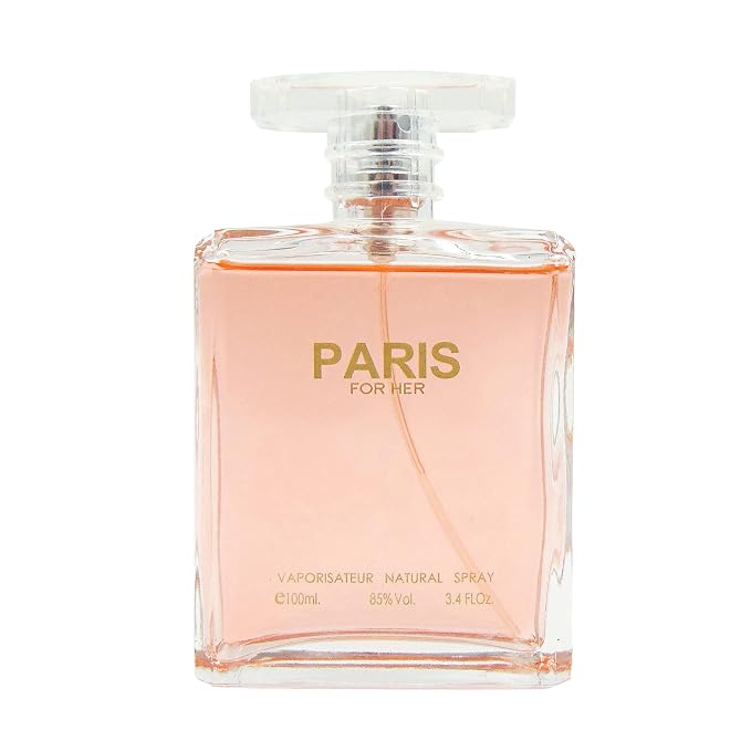 A CENTER PARIS FOR HER Eau de Parfum Spray for Women,Wonderful Gift,Gourmand Fragrance,Daytime and Casual Use,for all Skin Types,a Classic Bottle,3.4 Fluid Ounce