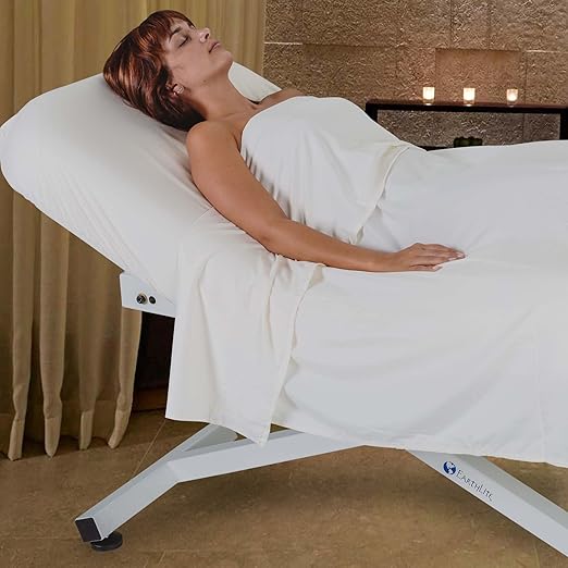 EarthLite Ellora Electric Lift Massage Table with Manual Tilt, Made in USA, 30" x 73, Black