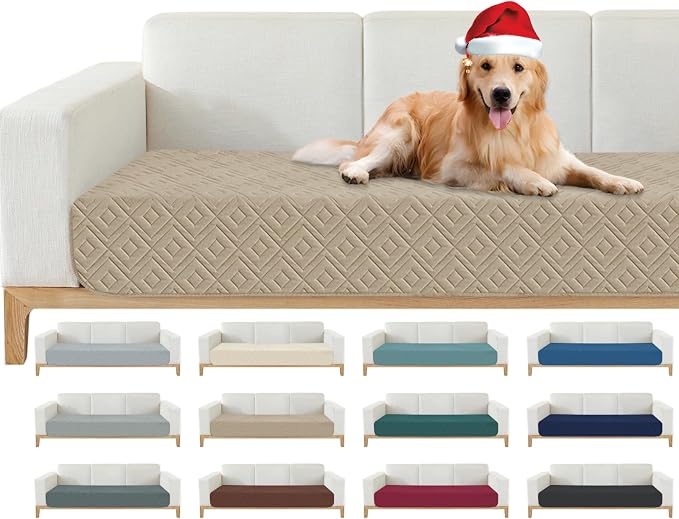 2026 Waterproof Sofa Dog Blanket (30"x70") Comfy Couch Sofa Mat for Pets with Anti-Slip Back, Universal Incontinence Lightweight Liner Pad for Furniture Car Picnic etc Durable Washable, Khaki