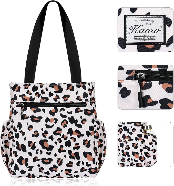 KAMO Floral Tote Bag - Waterproof Lightweight Handbags Travel Shoulder Bag for Hiking Yoga Gym Swimming Travel Beach