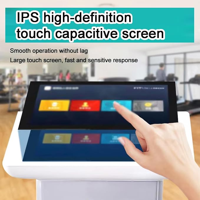 Body Composition Analysis Machine with Printer, 10.1" HD Touch Screen with BIA Technology Body Fat Scale, Body Bmi Analyzer Health Monitor Fat Percentage