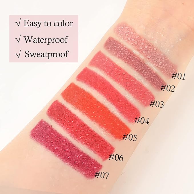 Boobeen Velvety Creamy Matte Lip Liner - Full Coverage High Pigment Waterproof Long Lasting Lipstick for Women, Matte Lip Color with Smooth Finish