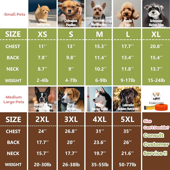 Koneseve Dog Shirts Soft Stretchy Plain T-Shirt - Brown & Avocado Green L | 2-Pack Breathable Cotton Tee for Small Dogs & Cats, Blank Solid Clothes for All Seasons, Easy Pull-On for Daily Casual Wear