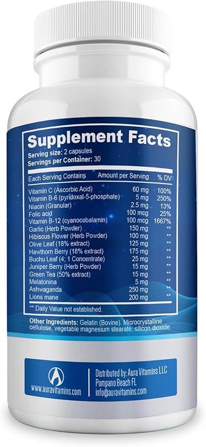 Night (60 Caps) | Natural Tinnitus Relief Supplement for Sleep | Eases Nighttime Ear Ringing and Hearing Discomfort | Non-Habit Forming Sleep Aid