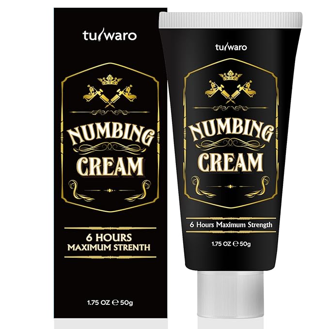 Numbing Cream Extra Strength: Tube Numbing Cream Maximum Strength Long Lasting with Arnica and Emu Oil 1.76 Fl Oz