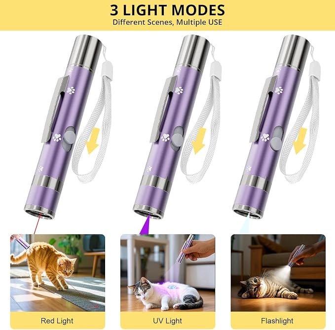 Cat Toys, Rechargeable, Interactive USB Chase Toy for Cats & Kittens