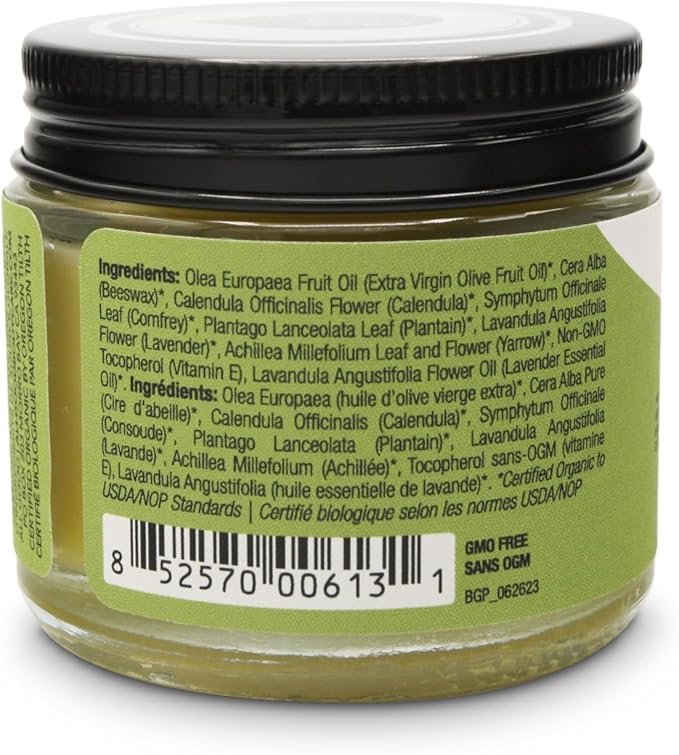 All Good Goop Organic Skin Care Recovery Balm - All Purpose Ointment w/Calendula, Lavender, Beeswax - Chafing Cream, Dry Skin Salve, Cracking Lip Moisturizer - Soothes, Hydrates & Calms - 1oz, 2-pack