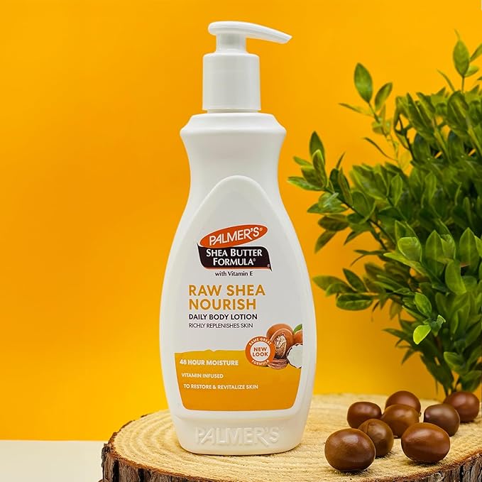 Palmer's Shea Formula Raw Shea Body Lotion, Pump, 13.5 Fl Oz (Pack of 2) - Packaging May Vary