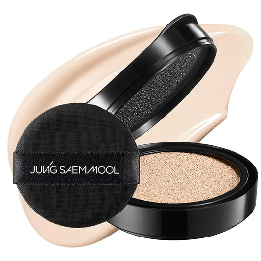 JUNG SAEM MOOL Essential Skin Nuder Cushion Refill | Natural Finish, Buildable Coverage Cushion Foundation by Korean Makeup Artist (Refill Only, 0.49 Fl Oz, SPF 50), 13 Fair