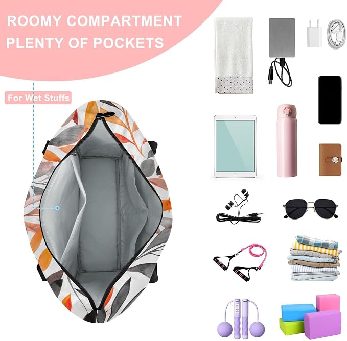 MCHIVER Yoga Bag for Women Men Large Yoga Mat Bag with Adjustable Strap Workout Bags Totes for Pilates Yoga Travel