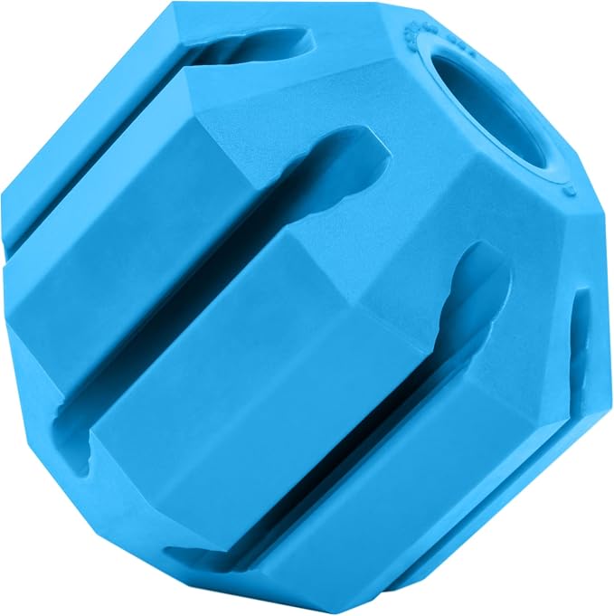KONG Puppy Activity Ball, Natural Rubber Teething Toy, Small Puppies, Blue