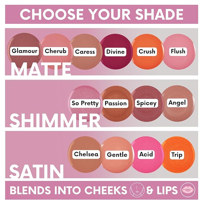 Daniel Sandler WATERCOLOUR BLUSH LIQUID SO PRETTY. Buildable & Blendable Long-Lasting Waterproof Liquid Blush for Cheeks & Lips for All Skin Types including Mature, Dry, Combination & Oily.