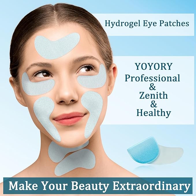 Under Eye Patches Masks - 24K Gold Eye Patch for Dark Circles and Puffy Eyes, Wrinkles, Fine Lines, Eye Bags Treatment with Collagen and Hyaluronic Acid, Moisturizing and Firming (60 Pcs White