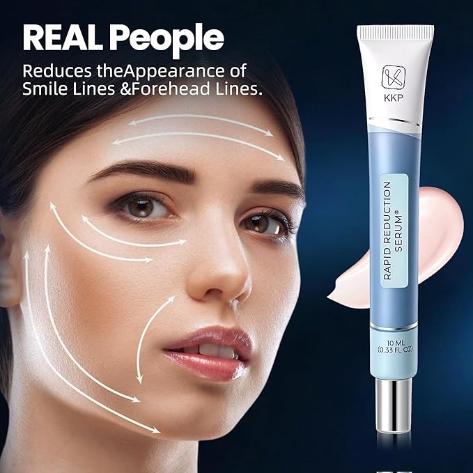 KKP Rapid Reduction Eye Serum - Visibly Reduces Under-Eye Bags, Wrinkles, Dark Circles, Fine Lines & Crow's Feet Instantly, Anti Aging Wrinkle Remover for Face, 3 Full Size Tubes