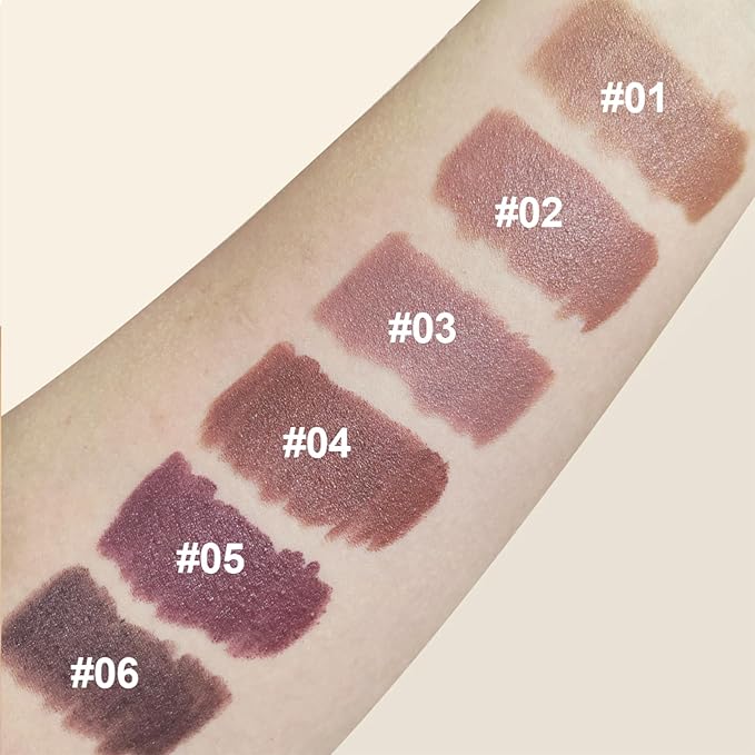 Erinde Matte Lipstick Crayon for Women, Soft Nude 24 Hour Lipstick Lip Liner Pencil, Neutral lip stick long lasting waterproof, Vegan & Cruelty-Free, 01