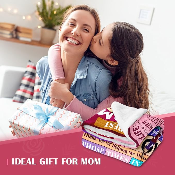 Birthday Gifts for Mom from Daughter or Son, To My Mom Blanket, 50" x 60" | Best Mom Ever Gift, I Love You Mom Gifts On Christmas, Mothers Day, Valentines Day, Anniversary