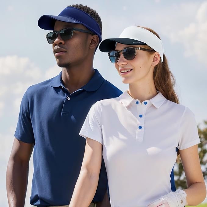 Sukeen Cooling Stretchy Sun Visor for Women Men UV Protection Cooling Hat | Lightweight quick-dry free size vizor with instant cooling, sports visor hat for golf, tennis, cycling, running, pickleball