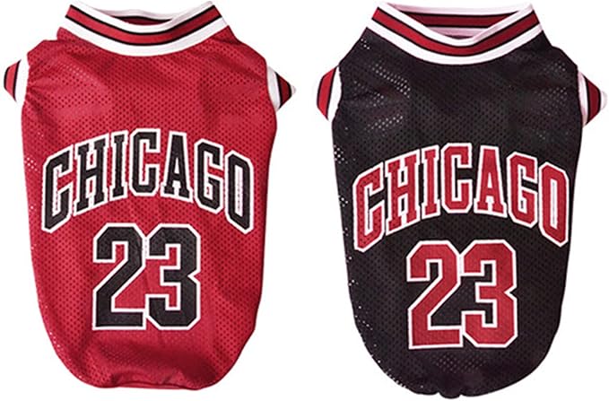 Dog Basketball Jersey Clothes Boy Girl Dog Pet Vest Clothes Puppy Shirt Apparel Cute Outfit Summer Fashion Cotton Dog Tshirt Female Large Dogs, Medium & Small Chihuahua,Yorkies, RED+BLACK, 4XL