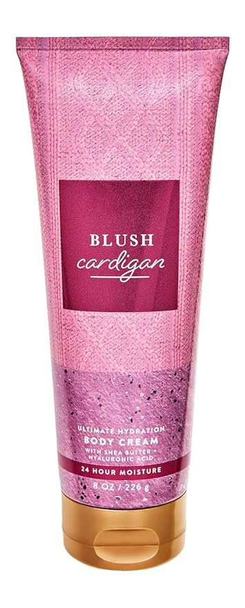 Bath & Body Works Blush Cardigan Ultimate Hydration Body Cream Gift Set For Women, 8 Fl Oz (8 Fl Oz Pack of 1, Blush Cardigan)