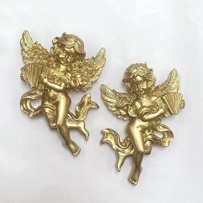 Angel Statue Wall Hangings Wall Adornments Decor Decorative Ideal Gift Unique Angelic Figures Angel Figurines for Living Room