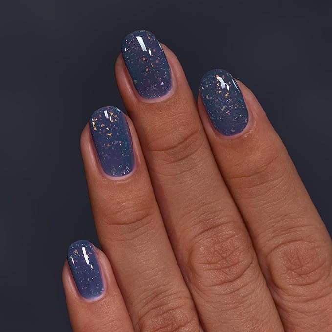 ILNP Starlight - Stormy Indigo Flakie Shimmer Nail Polish