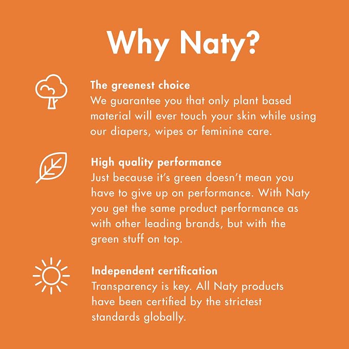 Naty Panty Liners for Women – for Daily use, Thin Discreet with Organic Cotton to Keep You Fresh (28 Count)