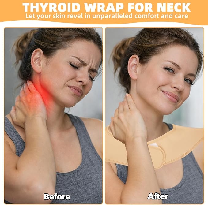 1PCS Castor Oil Neck Shoulder Wrap, Castor Oil Wraps for Shoulder and Neck Massage, Reusable Castor Oil Pack Wrap, Soft Comfort Castor Oil Compress for Men Women, Effective Relaxation
