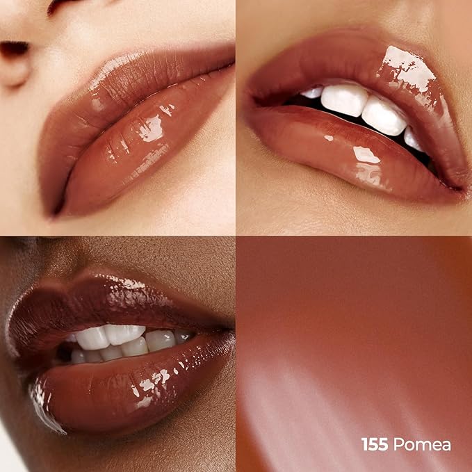 Laka Fruity Glam Tint, 4.5g/0.15oz, Glowing Lip Stain with Wide Color Spectrum, Hydrating & Lightweight Texture, Buildable Color, Non-Sticky, Vegan, K-Beauty (#155 Pomea)