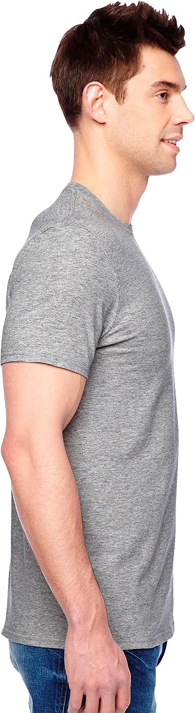 Fruit of the Loom Men's Eversoft Cotton Odor Control & Breathable Moisture Wicking T-Shirts
