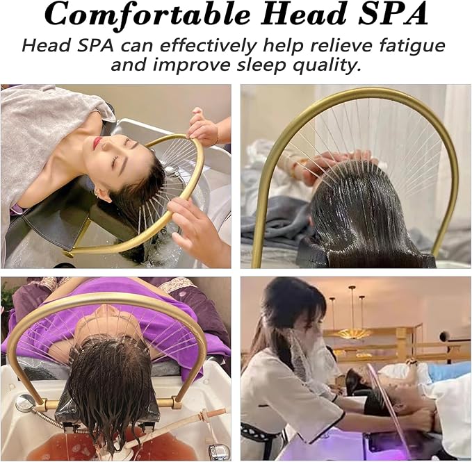 Bigsea Japanese Head Spa Equipment, Portable Head Spa Equipment Support 60L Water Storage and Preheating, Thermostatic Water Circulation Shampoo Basin, Enhance The Head Wash Experience