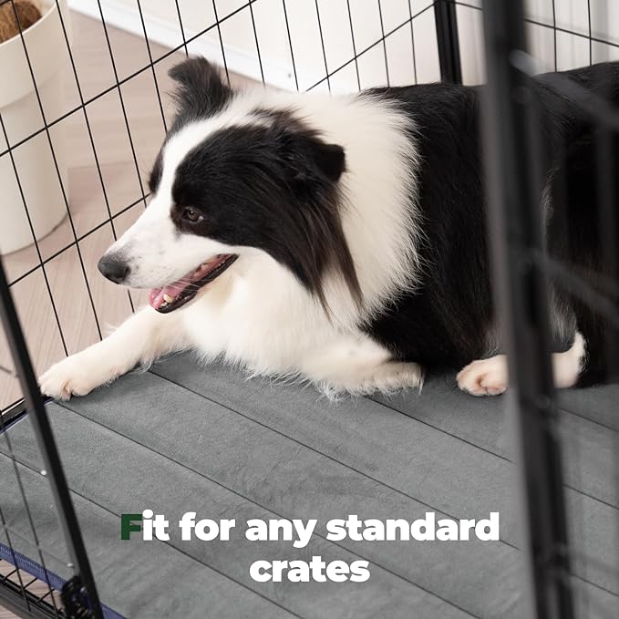 BALANCE Dog Crate Pad, Dog Foam Crate Mat Kennel Pad, Washable Water-Resistant Pet Bed Flat Dogs Cage Mat for Large Dogs