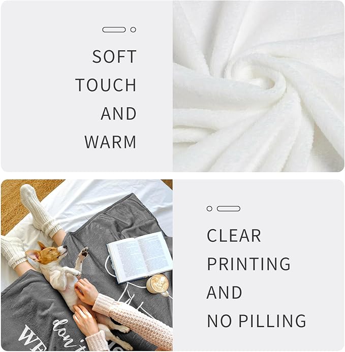 Get Well Gifts for Men/Women Throw Blanket 60" x 80", Get Well Gifts After Surgery, Gift for Recovery After Surgery, Feel Better/After Surgery/Surgery Recovery/Thinking of You/Get Well Soon Gift