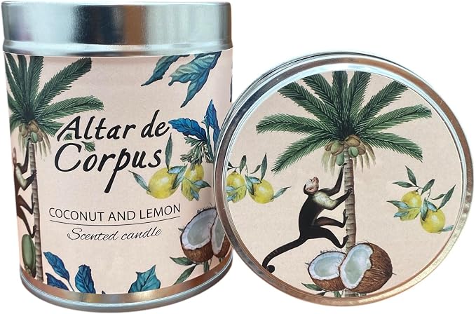 14 Oz Spring Candles for Home - Large Candle Coconut Lemon - Mothers Day Gifts - Luxury Candles for Men - Premium Soy Candle Blend - Bathroom Decor