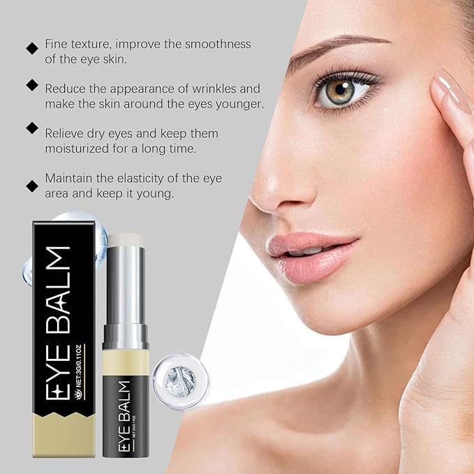 2Pcs Under Eye Balm Set Turmeric Eye Cream, Reduces Under-Eye Bags Reduces Wrinkles Firming & Hydrating Eye Cream for All Skin Types