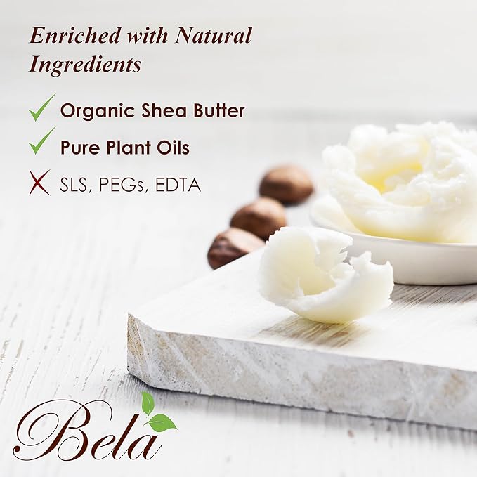 BELA Olive Oil and Cocoa Butter Soap, 3.3 OZ Pack of 12, Long Lasting French Triple Milled Bar Soap with Organic Shea Butter, Hand, Face and Body Wash Bar, Made in Australia