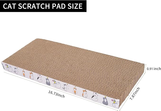 10 Packs cat Scratcher Toys Reversible Scratching Post Board for Indoor Cats Cardboard pad Sleep Play and Grind Claws