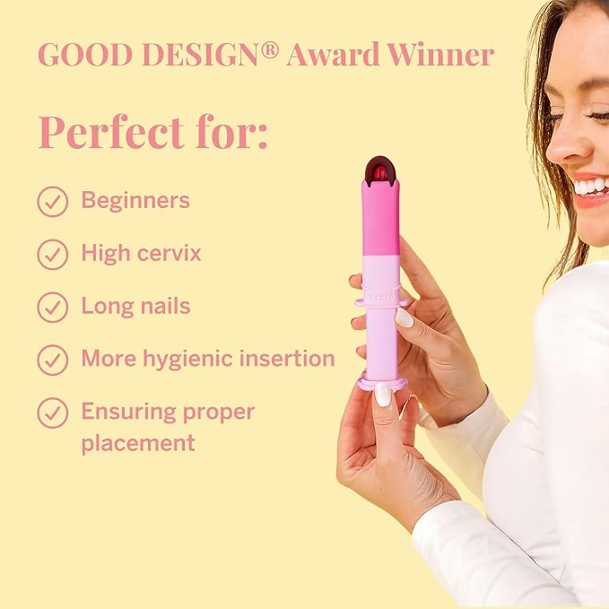 Pixie Menstrual Disc Applicator for Feminine Care - Inserts Like A Tampon - Every Woman Can Now Use Period Discs - Perfect for Long Nails - Self Sanitizer TPE Properties (Disc Applicator)