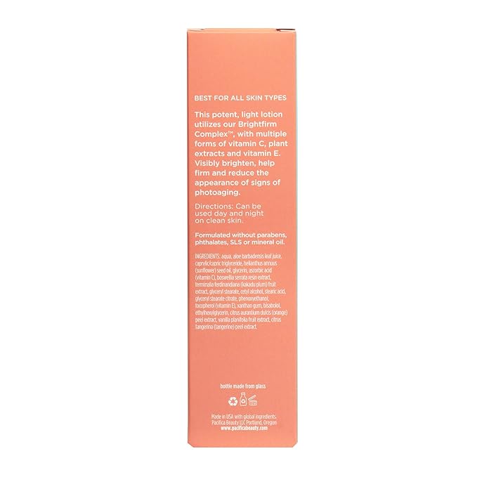 Pacifica Glow Baby Face Lotion & Eye Cream Set of 2 – Brightening Vitamin C Moisturizer + Depuffing Eye Cream with Caffeine & Hyaluronic Acid, Daily Hydration for Glowing Skin, 100% Vegan Clean Beauty