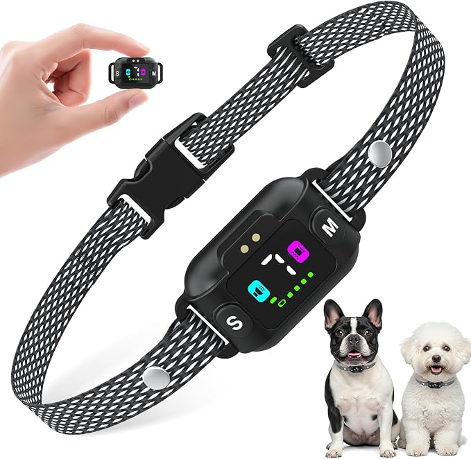 PcEoTllar bark Collar for Small Dogs, Beep & Vibration Mode, Waterproof