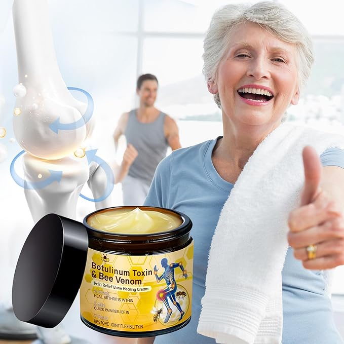 2Pcs Bee Venom Joint Gel Cream, Bee Venom Advanced Joint and Bone Cream, Advanced Professional New Bee Venom Professional Gel, for Back, Neck, Hands, Knee